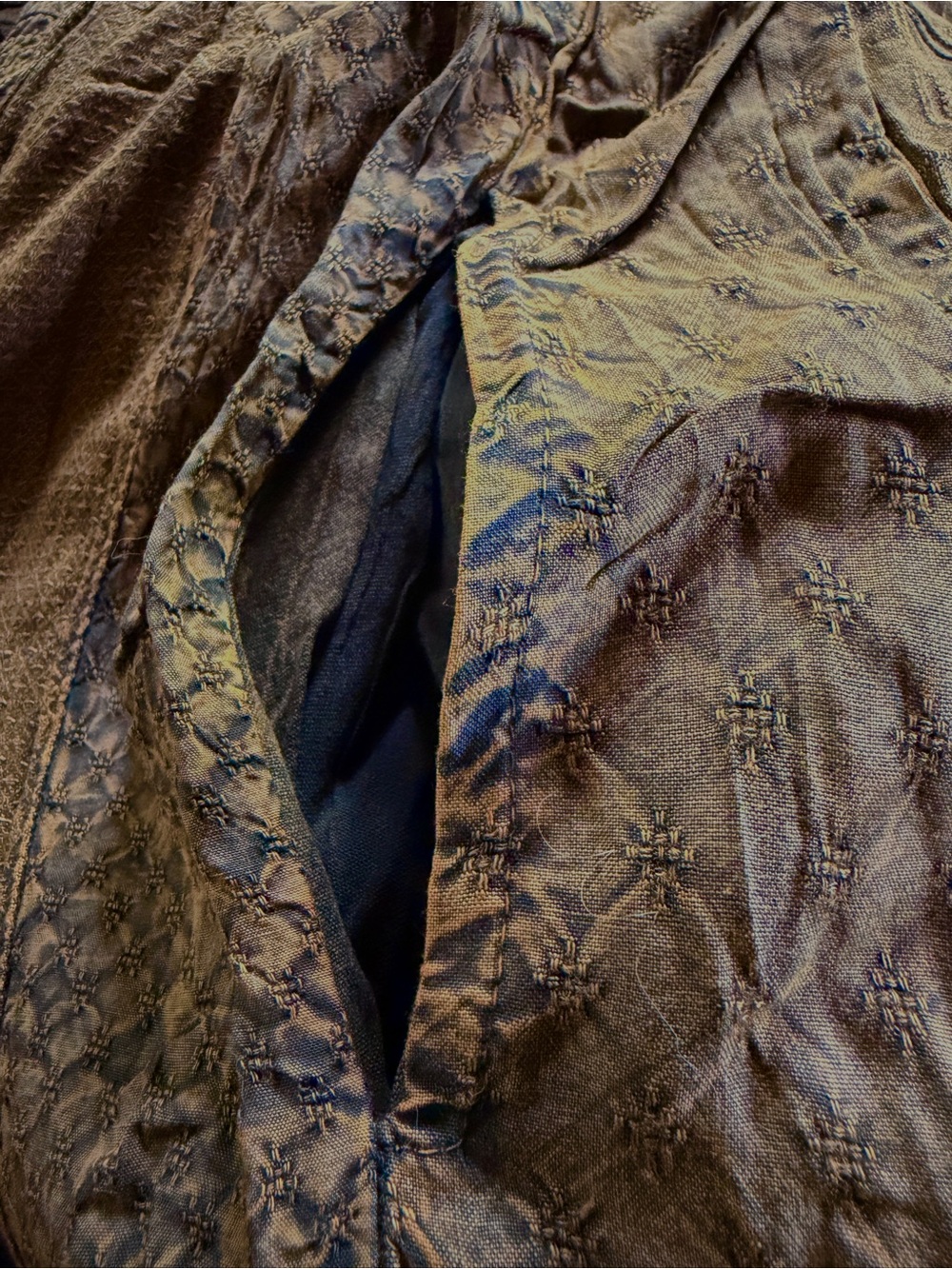 Young Threads Bohemian V-Neck Velvet Smocked Waist Dress - Picture 8 of 10